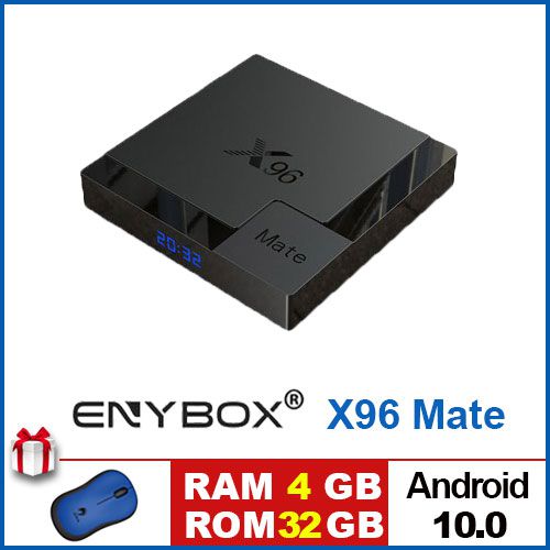 ANDROID TV BOX X96 MATE - HỆ ĐIỀU HÀNH 10, RAM 4GB, ROM 32GB, ALLWINNER H616