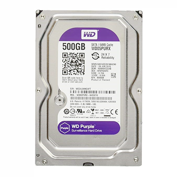 Ổ cứng HDD Western Purple 500GB SATA3 5400rpm