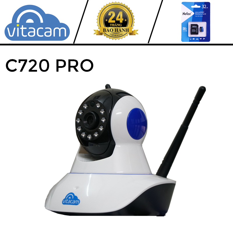 C720 Pro | 2.0 MPX - FULL HD 1080P - Chuẩn nén H.265X - BH 2 năm