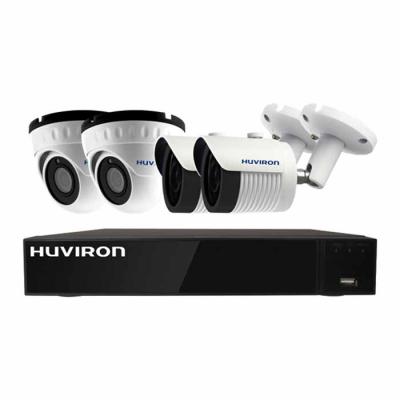 Bộ KIT 4 Camera IP Huviron 2.0MP + Đầu ghi hình NVR 9CH (KOREA)