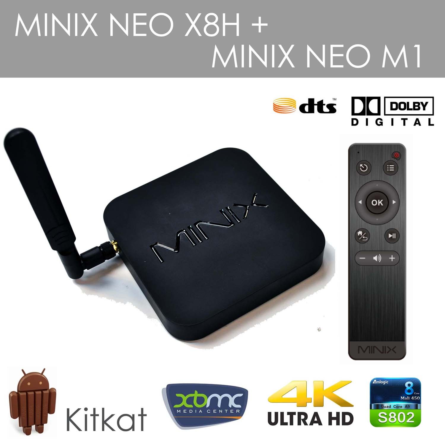 Android TV Box Minix Neo X8-H, Android Box khủng nhất - hỗ trợ 3D, 4K, DTS - Hue HDplus