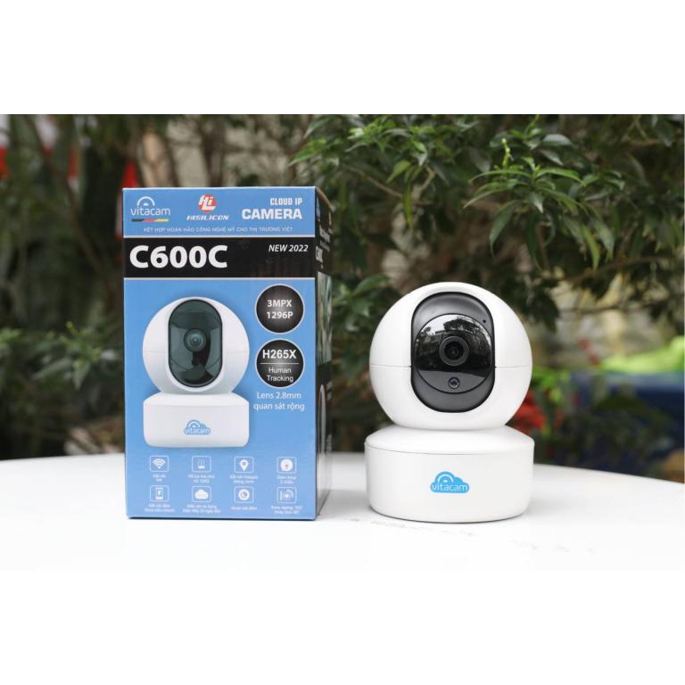 Camera VITACAM C600C - 3MP 1296P, Đàm Thoại 2 Chiều, Báo Động