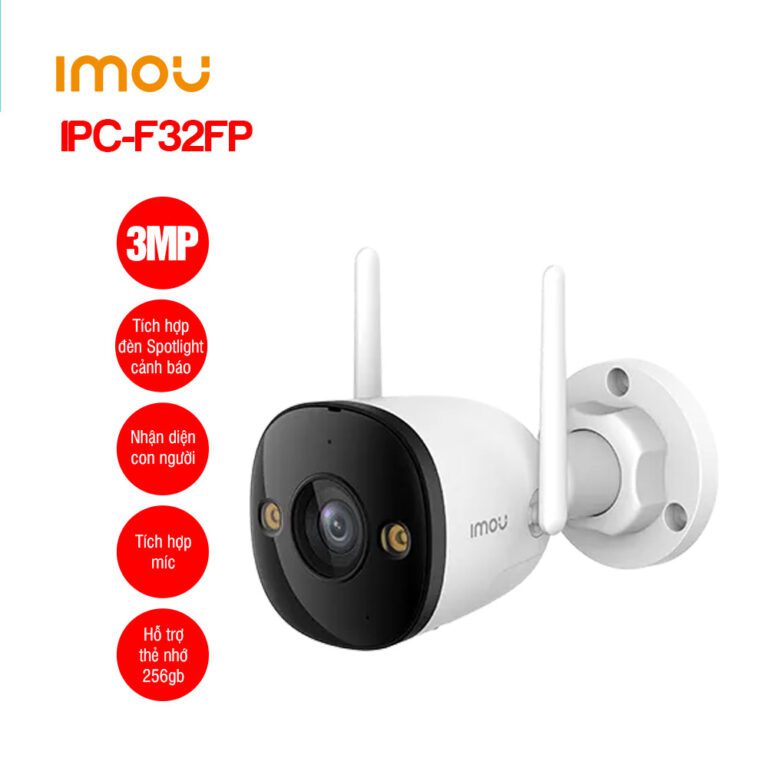 Camera Wifi ngoài trời IMOU IPC-F32FP 3MP - Giá rẻ, Chất lượng cao