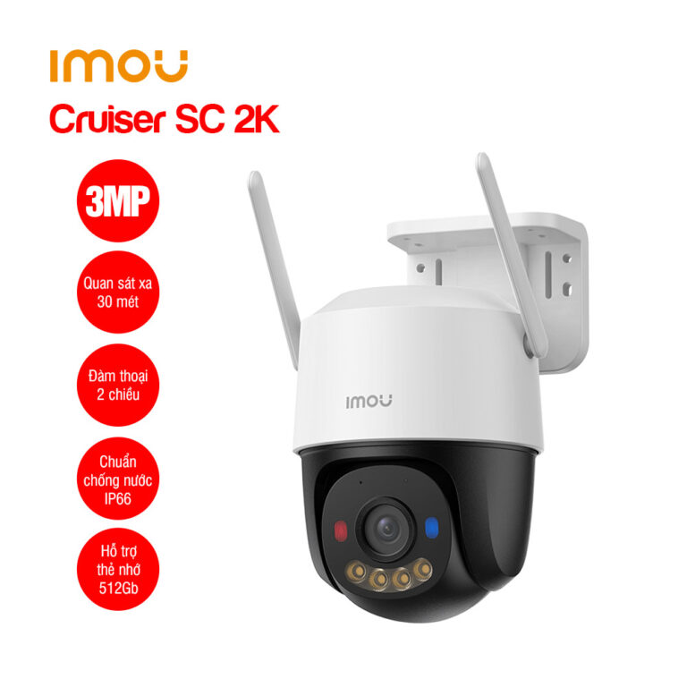 Camera Wifi iMOU Cruiser SC 2K 3MP (IPC-K7FP-3H0WE), quay quét 360 độ