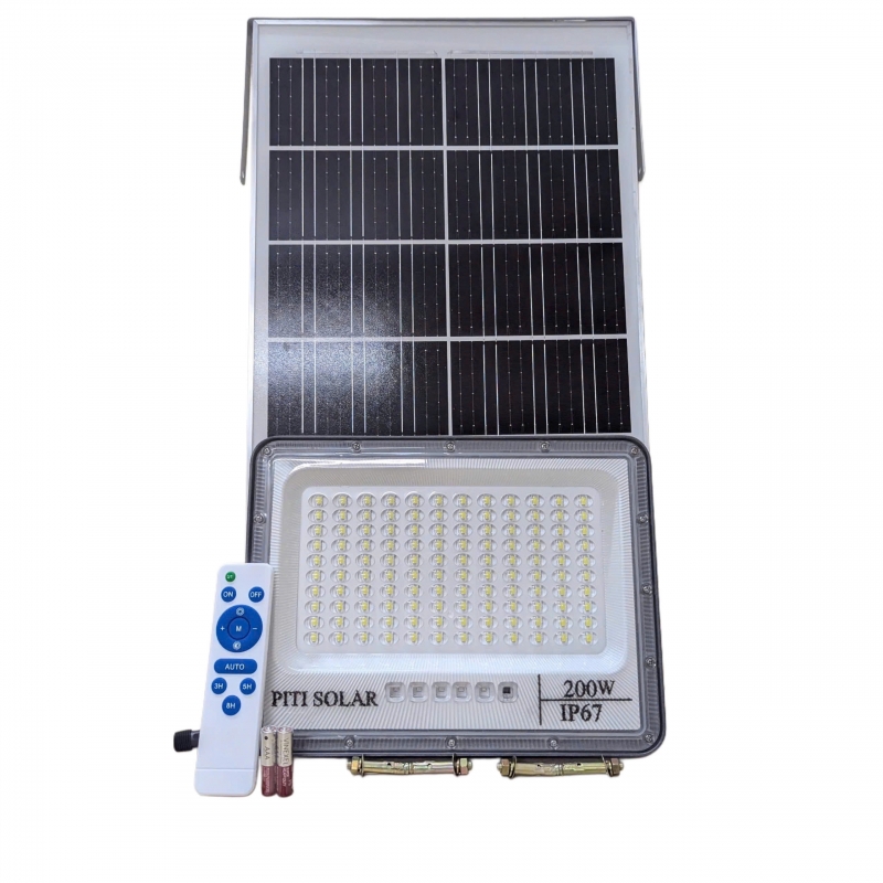 Đèn năng lượng mặt trời PITI Solar mẫu mắt ngọc 200W, phiên bản nâng cấp